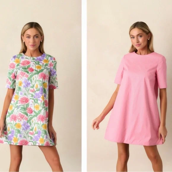 NWT Prosperina Wentworth Reversible Floral Garden Party Dress - Picture 1 of 5